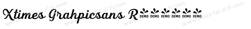 Xtimes Grahpicsans R字体转换